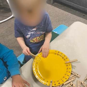 ABC clothespin match
